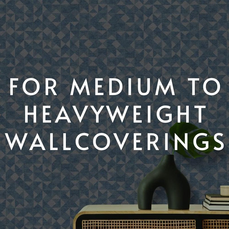 Roman PRO-838 Heavy Duty Clear Wallpaper Adhesive, for Commercial Weight Wallcoverings, Wall Carpet, Non-Wovens, and More, 1 Gallon (300 sq. ft.) - Image 4